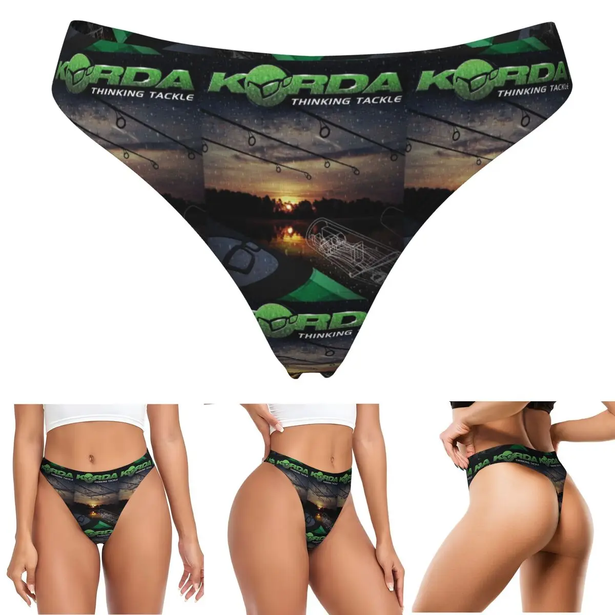 calcinhas-g-string-personalizadas-com-logo-korda-para-pesca-respiraveis-elasticas-e-confortaveis-para-mulheres