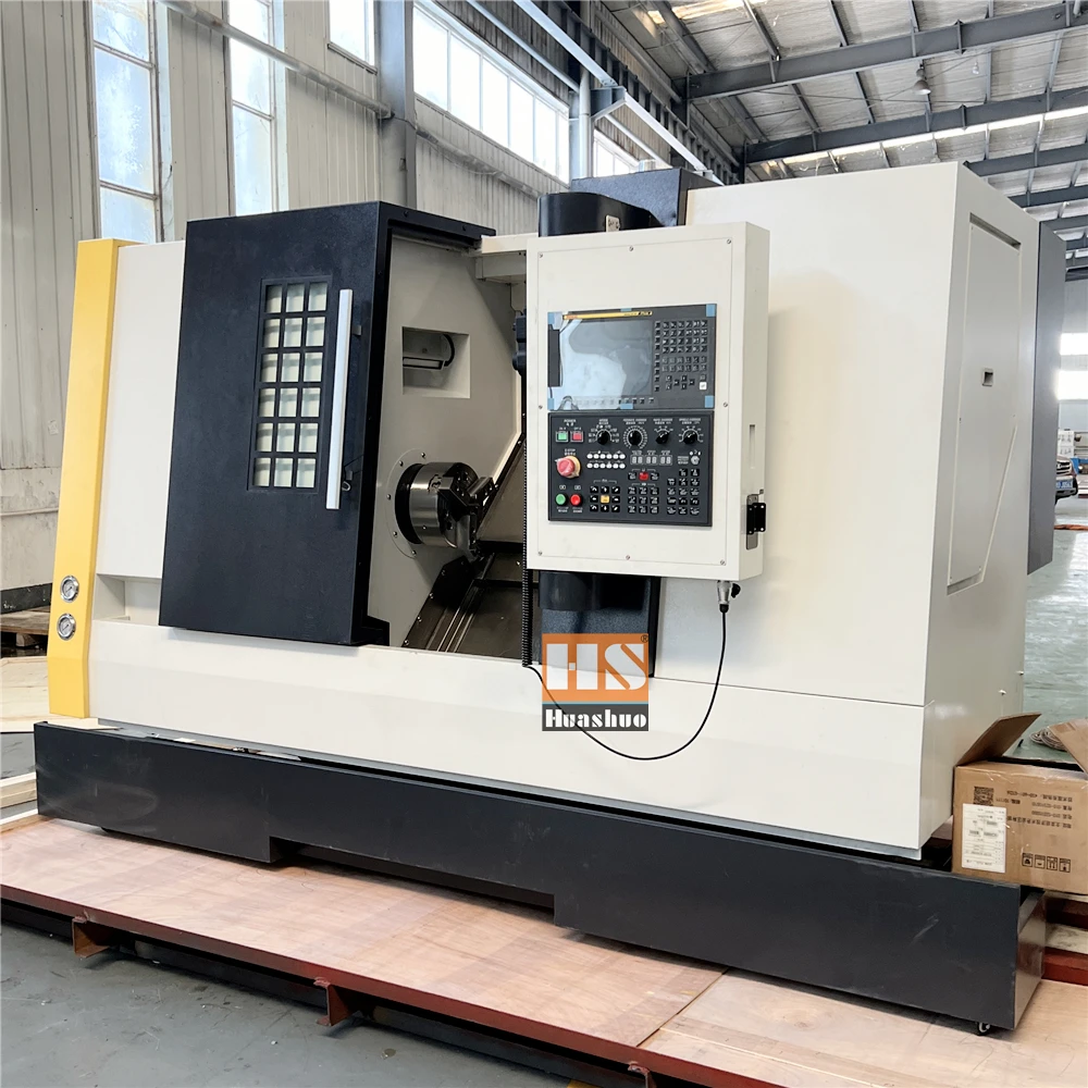 Precision CNC Turning Milling Hine With Slant Bed And Live Tooling C Axis Cnc Turret Lathe