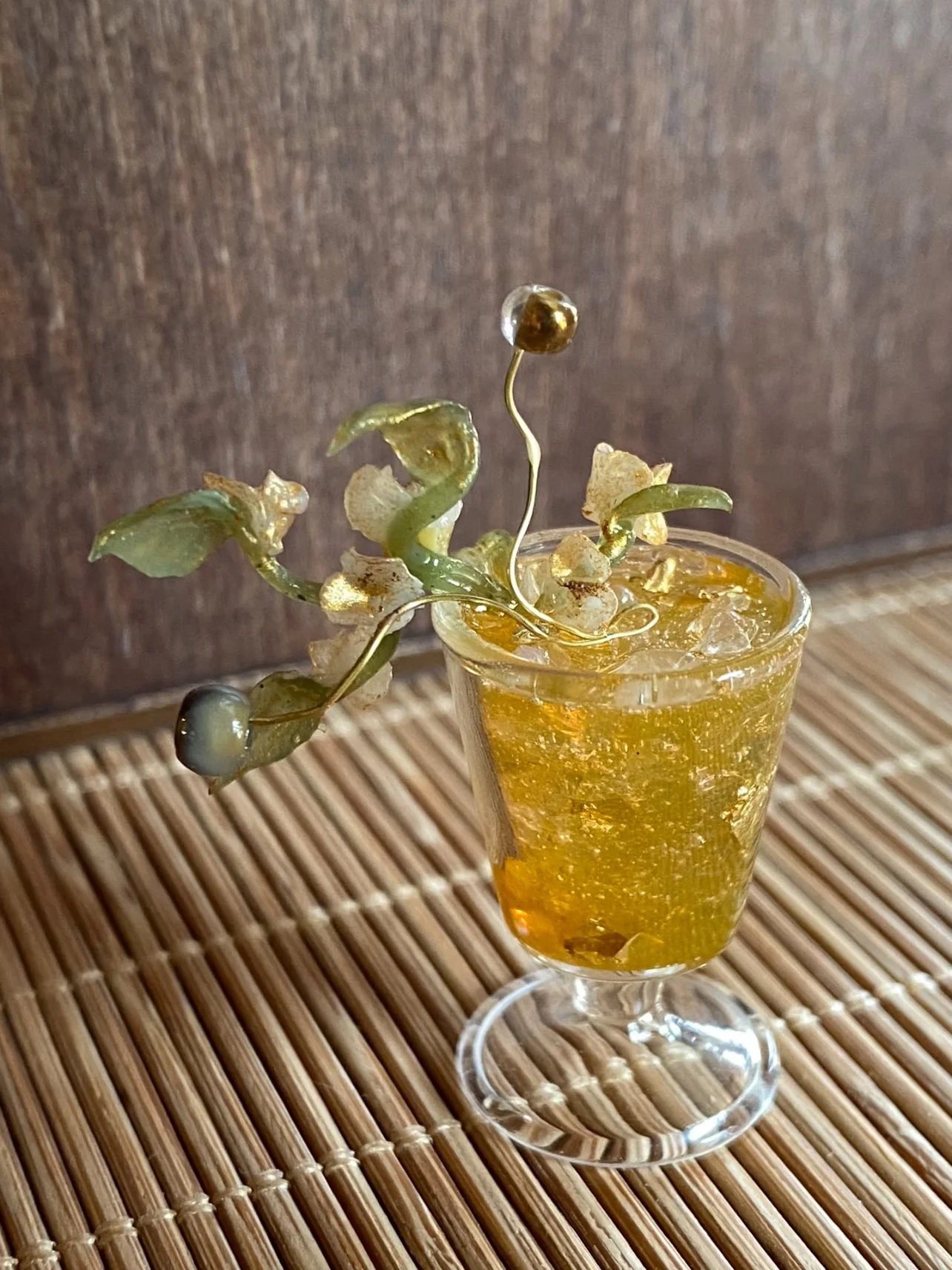 Dollhouse Miniature Flowers Cakes Modle Blythe Clay Drinks Accessories Tiny Dessert Display Tea Party Decor Photography Props