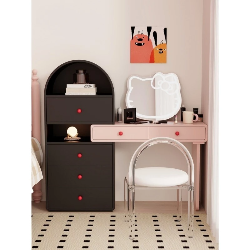 

Cute wind dresser bedroom bedside size apartment makeup table storage chest