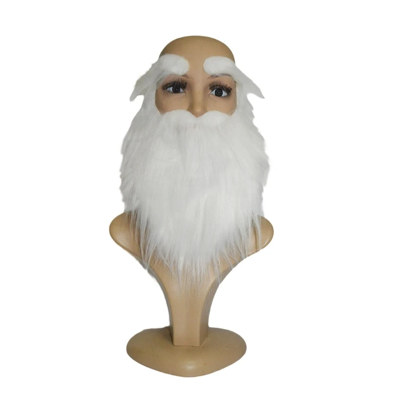 Baffi Forniture per feste Natale Costume fai-da-te Barba finta Barbe lunghe e soffici