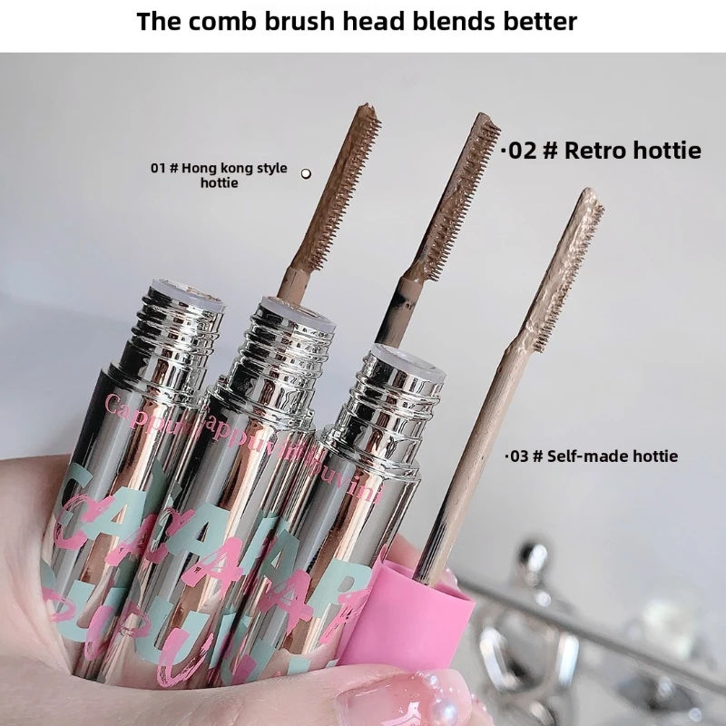 Pente pequeno tintura pinkcolorido sobrancelha gel resistente a manchas cosméticos acessível estudante-amigável maquiagem natural sobrancelha produtos de beleza