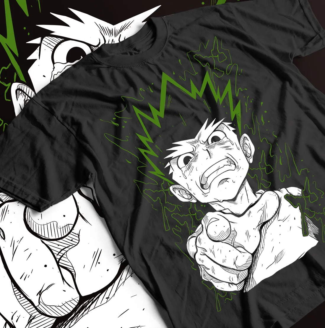 

Hunter X Hunter Gon T-shirt Hisoka Manga Strip Gift Exclusive Shirt All Size