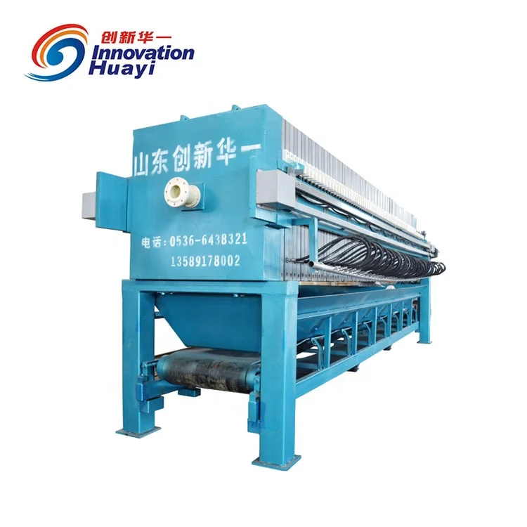 small filter press machine sludge dehydrator for sewage treatment plant sludge