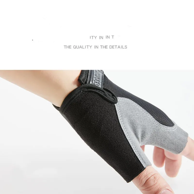 Breathable Gym Gloves Cycling Half Finger Dumbbells Bodybuilding Sports Anti-slip Cycling Bicycle Accessories Men Women