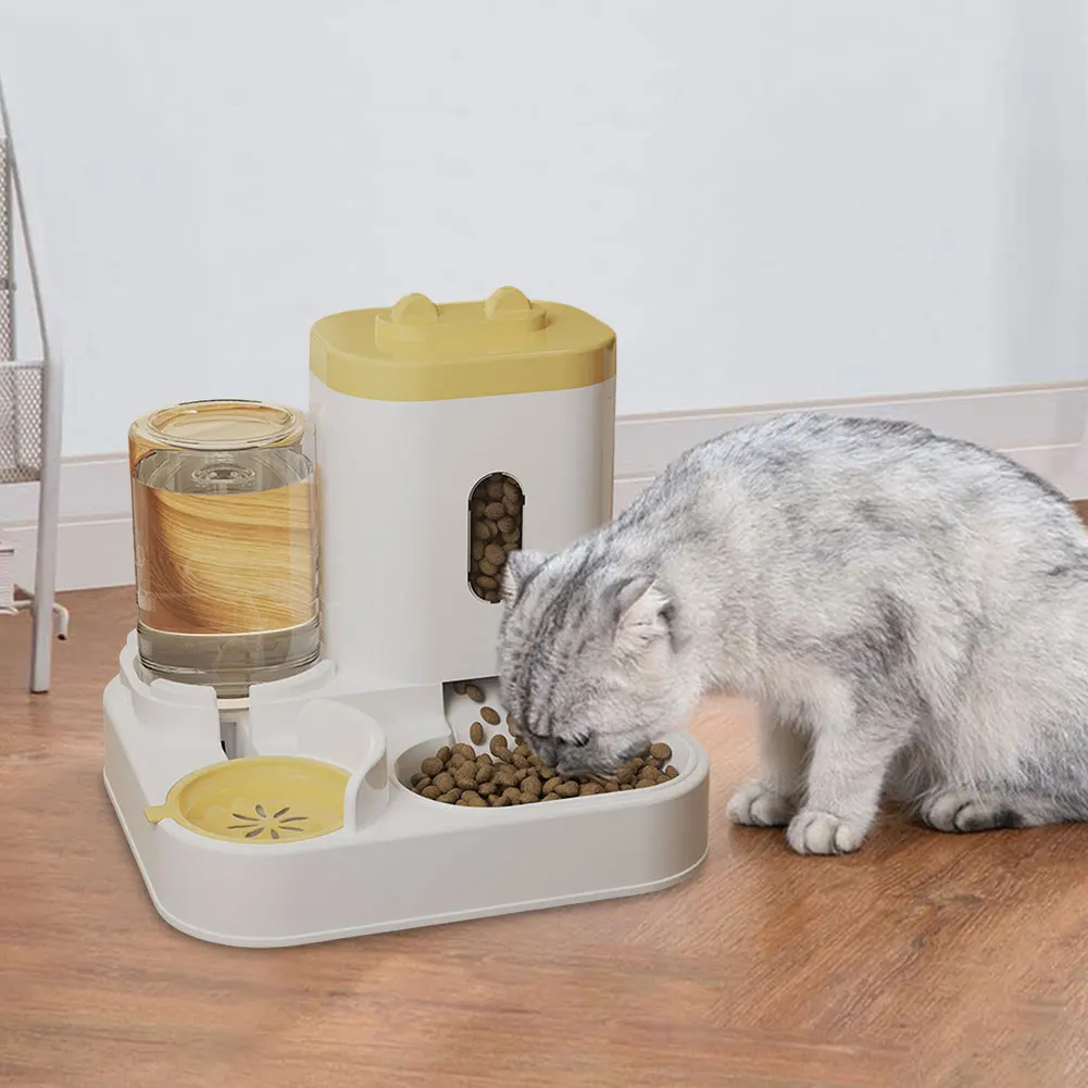 

2 in 1 Automatic Cat Feeding and Water Dispenser Gravity Pet Feeder for Cats Feeding&Watering Supplies Pet Accessories