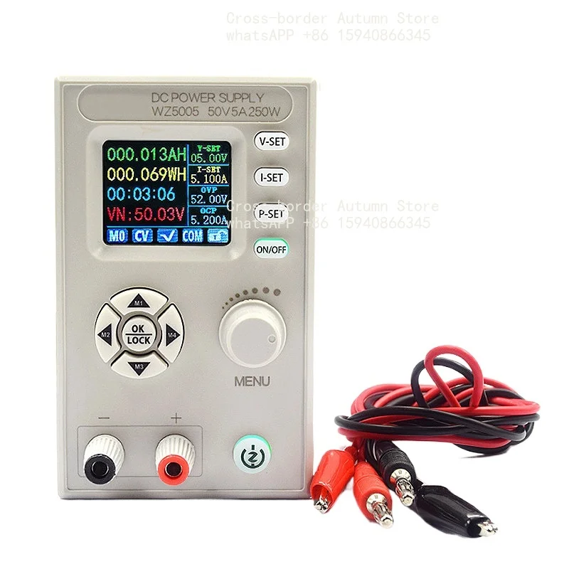 regulated power supply, adjustable, step-down module, LCD display 50V5A constant voltage constant current maintenance, power