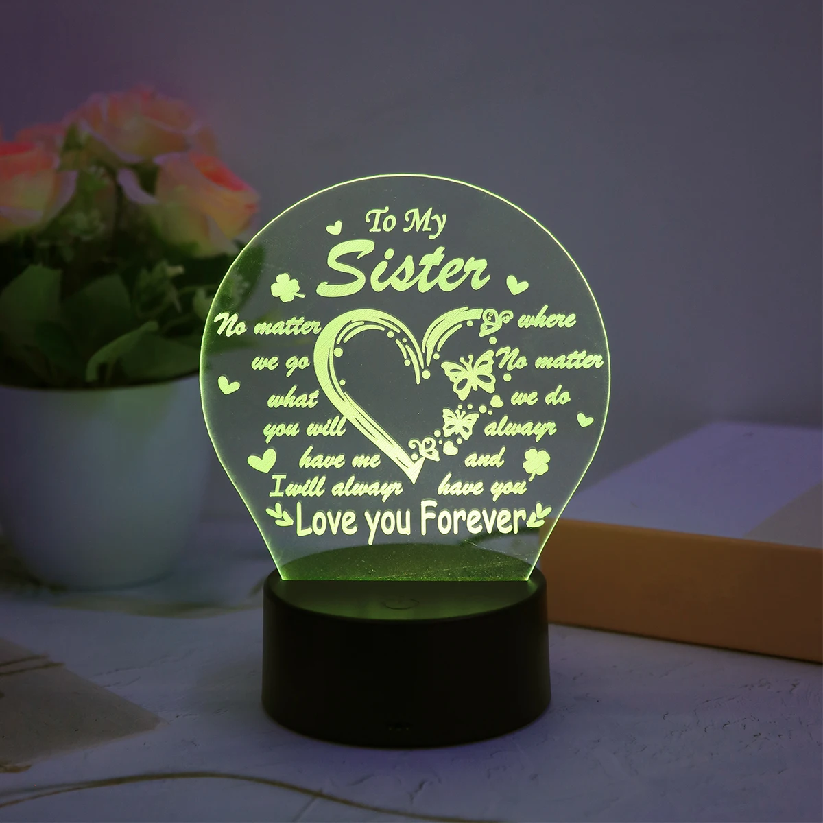 الاكريليك لمسة بصرية ضوء الليل ، 7 ألوان ، مناسبة لعيد الشكر ، حفل التخرج #4