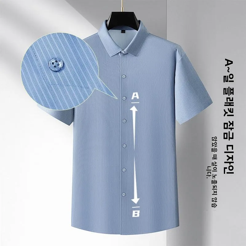 

Large Size Sl Sed Striped ort Swedi irt Loose Fit Summer Thin Material Daily Wear Square Collar Casual irt