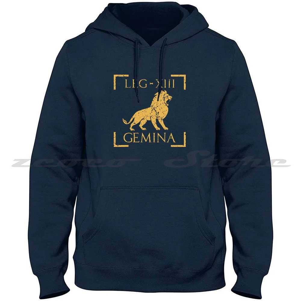 Legio Xiii Gemina Lion Emblem Roman Legion Fashion Hoodies High-Quality Sweatshirt Vexillum Roma Ancient Roman Roman