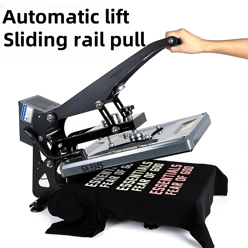 Heat transfer machine semi-automatic heat transfer printing machine high-pressure flatbed printing for clothes