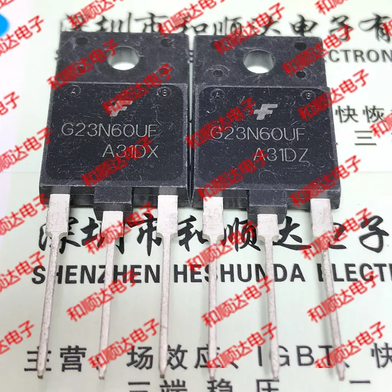 Original New 2pcs/ FGAF23N60UF G23N60UF  TO-3PF 600V