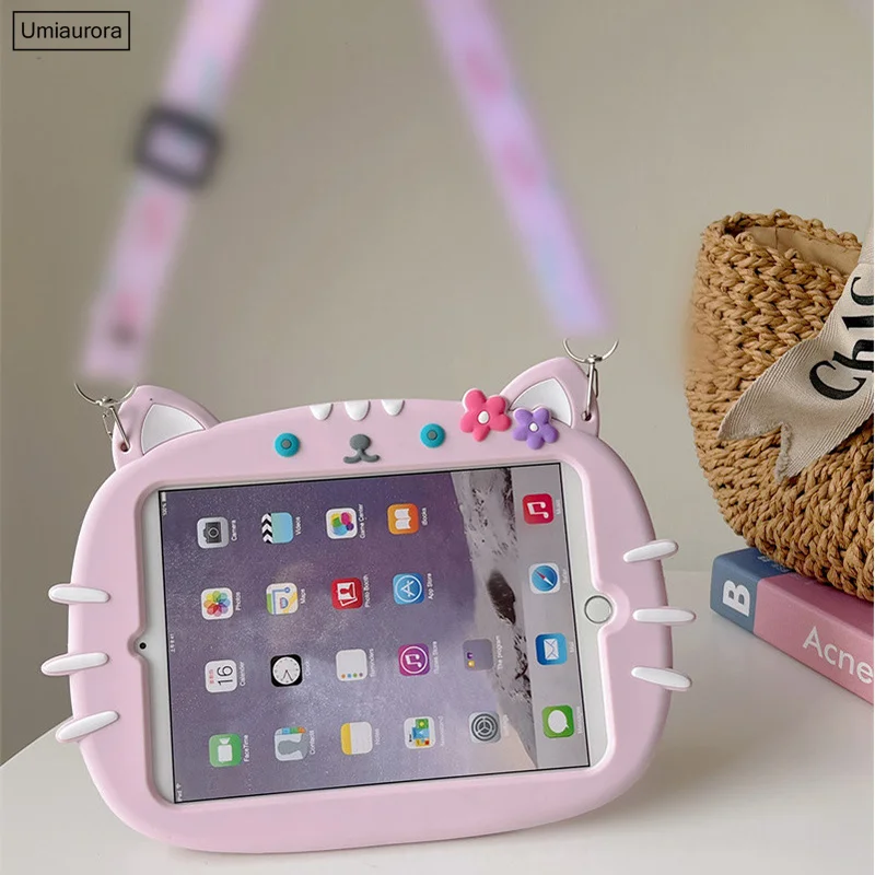 Funda de silicona para tableta Huawei Honor Pad 8 X8 Pro X9 11,5 MatePad 11 2023 SE 10,4 T10 T10S T5 de 10 pulgadas, con soporte de dibujos animados para niños