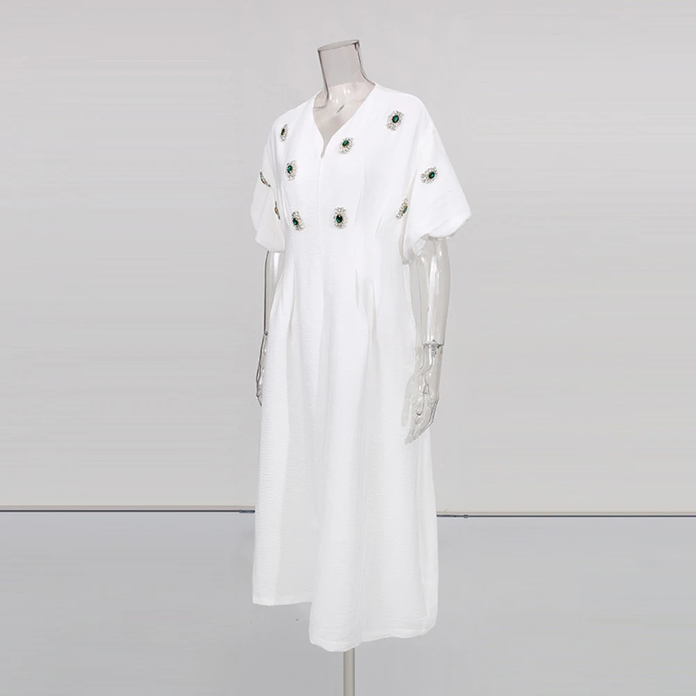 غير متناظرة أنيقة عارضة الماس الخامس الرقبة بلا أكمام قميص بالإضافة إلى حجم اللباس-GZXXX380 #2