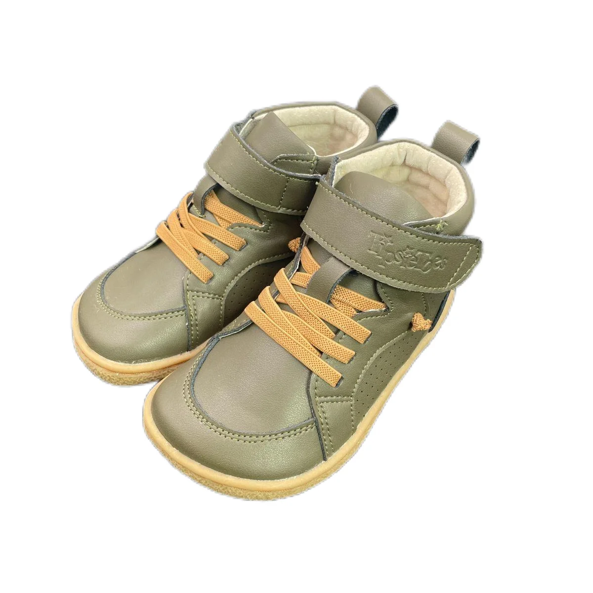 Tipsietoes Herbst Frühling Echtes Leder Stiefel Für Mädchen Jungen Kinder Barfuß Sneaker Leder Futter Leichte Elastische Strape
