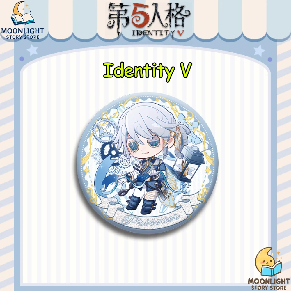 58MM Identität V Spiel Merch Abzeichen Asymmetrische Überleben Spiel Gefangene Bildhauer Mechaniker Recorder Anhänger Rucksack Dekoration