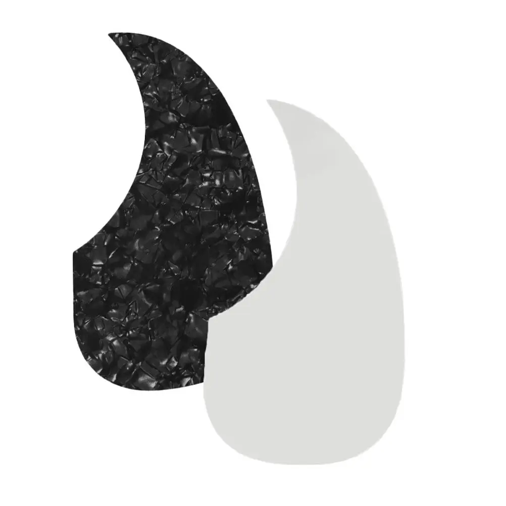

2Pcs Guitar Pickguard Sticker Drop Shaped Folk Acoustic 40 41 Inch Protective Guard Plate Self Adhesive Decorative Pickup Cover