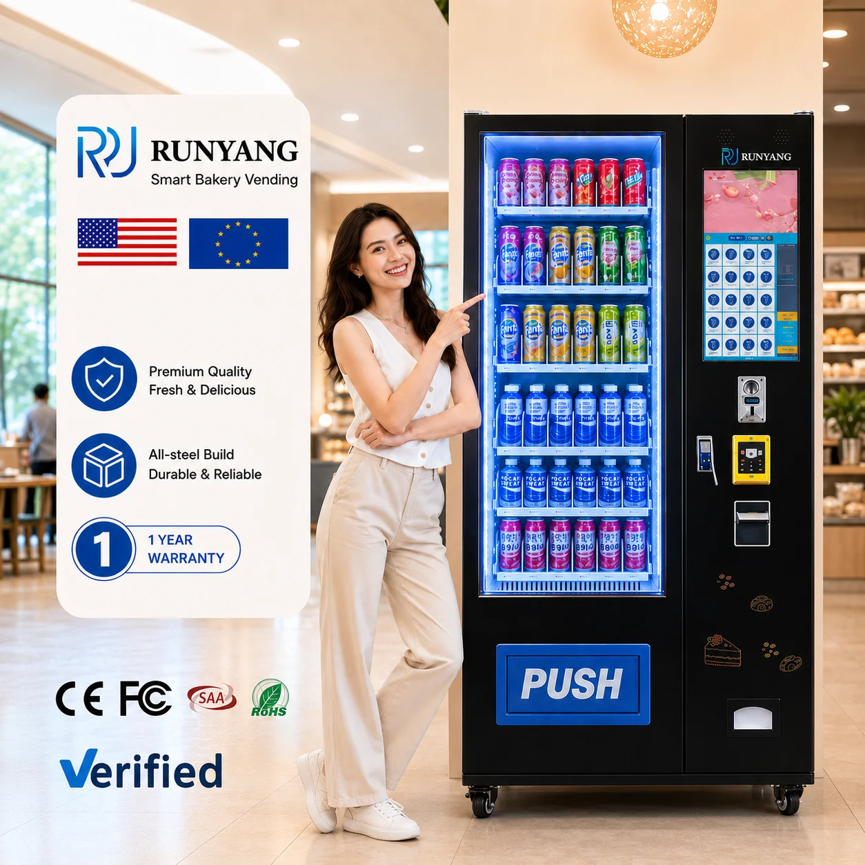 Logo Food Snack - Distributeurs automatiques de nourriture RUNYANG avec