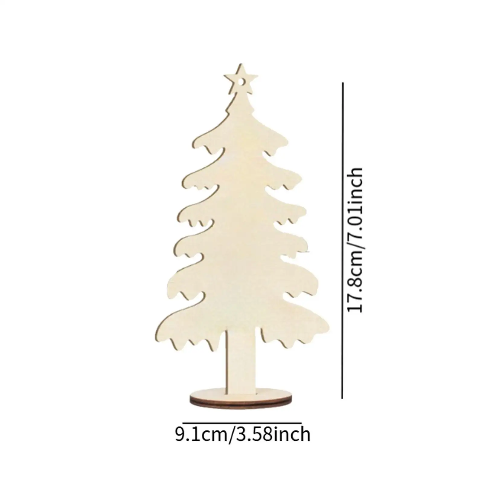 แผ่นไม้ตัดรูปต้นคริสต์มาส 10 ชิ้น ป้ายติดโต๊ะ งานฝีมือ DIY เครื่องประดับตกแต่งต้นคริสต์มาสแบบแขวน ชิ้นไม้เปล่าสำหรับทำที่คั่นหนังสือและงาน DIY