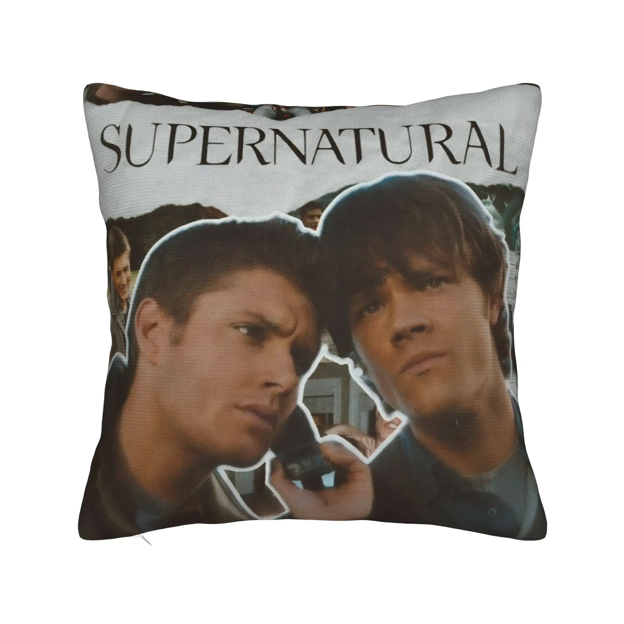 Decorative Pillow Cover TV S-Supernatural Stuff Chair  Pillow Case Cover Square Style Multi Size