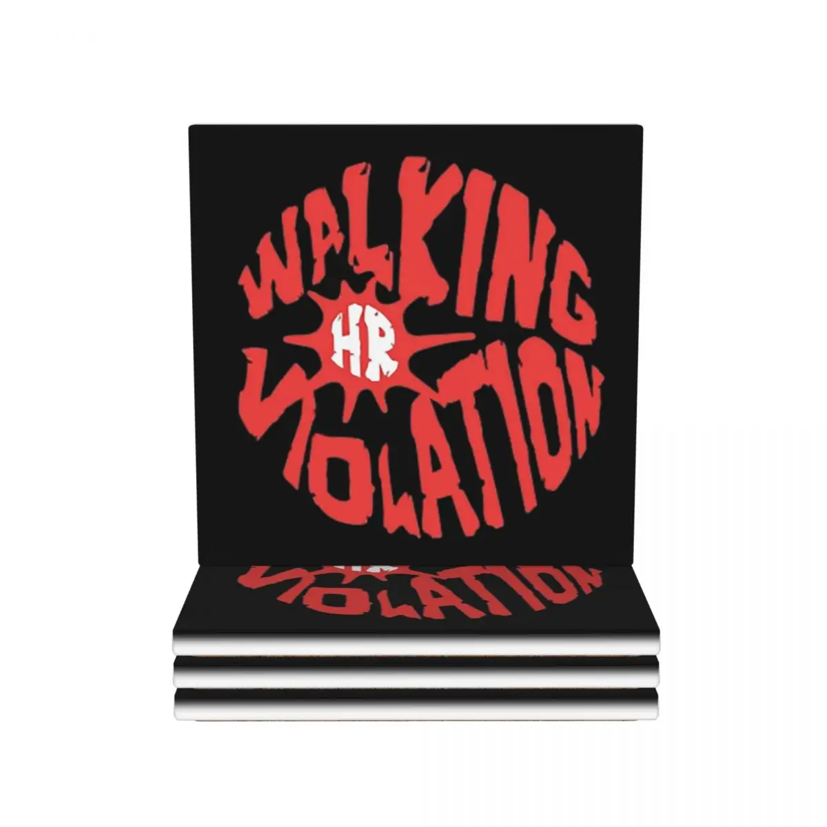 

Walking HR Violation Coasters Ceramics Heat Resistant Mat Decoration Table Mat For Kitchen Placemats For Dinner Table Coffee Mat