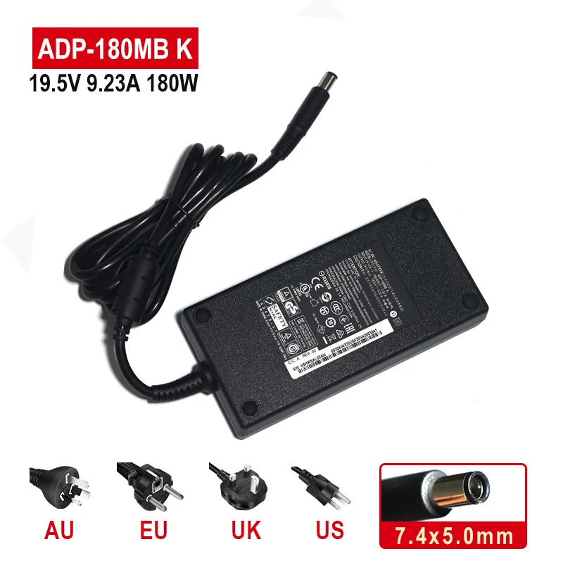 

180W 19.5V 9.23A Laptop AC Adapter for Dell Precision M4600 M4700 M4800 Alienware 13 R3 G3 Charger DA180PM111 597609-001