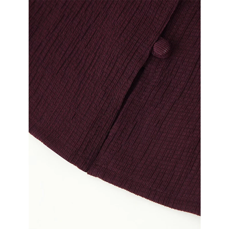 YENKYE nouvelles femmes mode perlée chemise brodée à lacets col rond à manches longues décontracté Blouse ample printemps haut d'automne