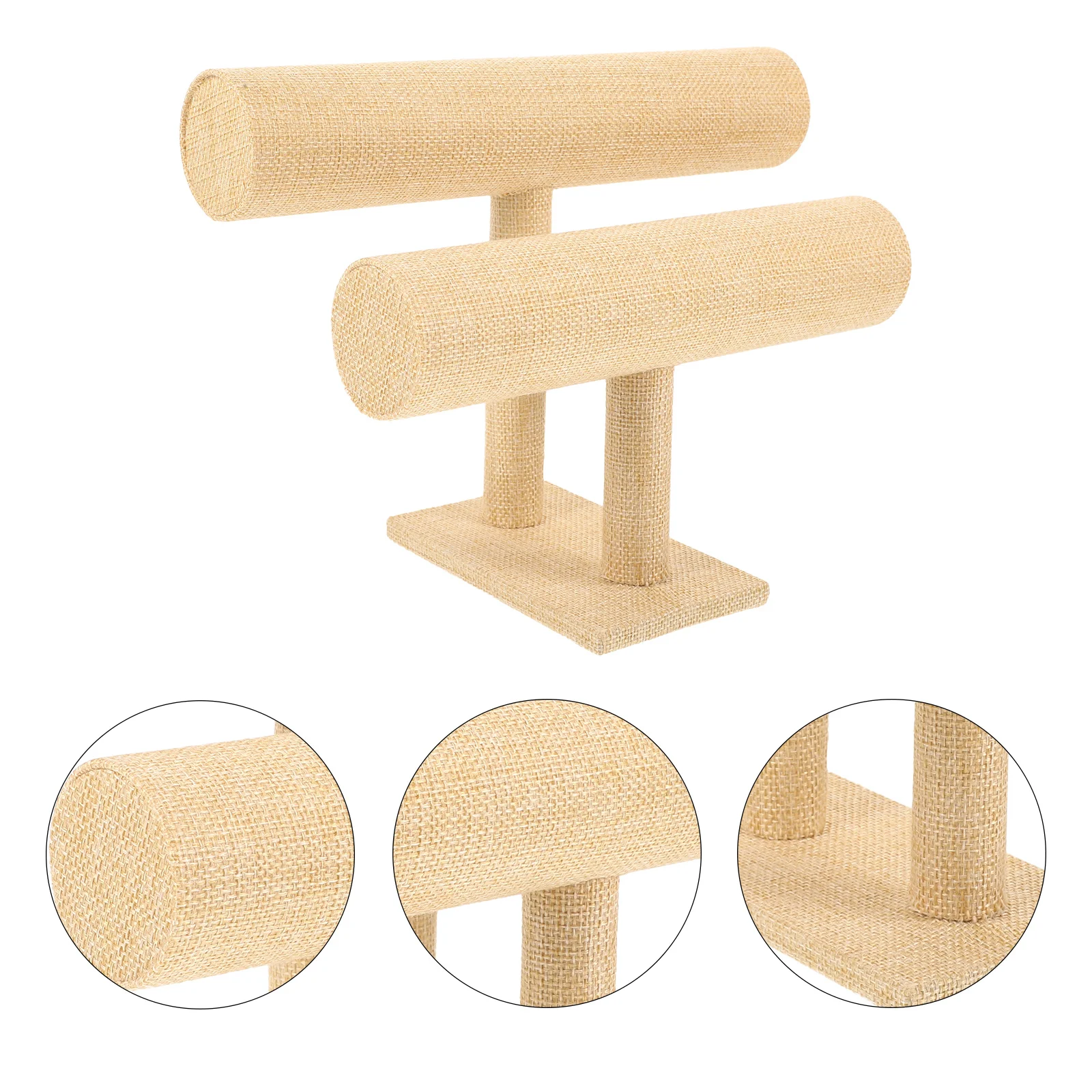 Bracelet Display Stand Headband Organizer 2 Tiers Lightweight Jewelry Storage Rack Table Decoration Photo Prop