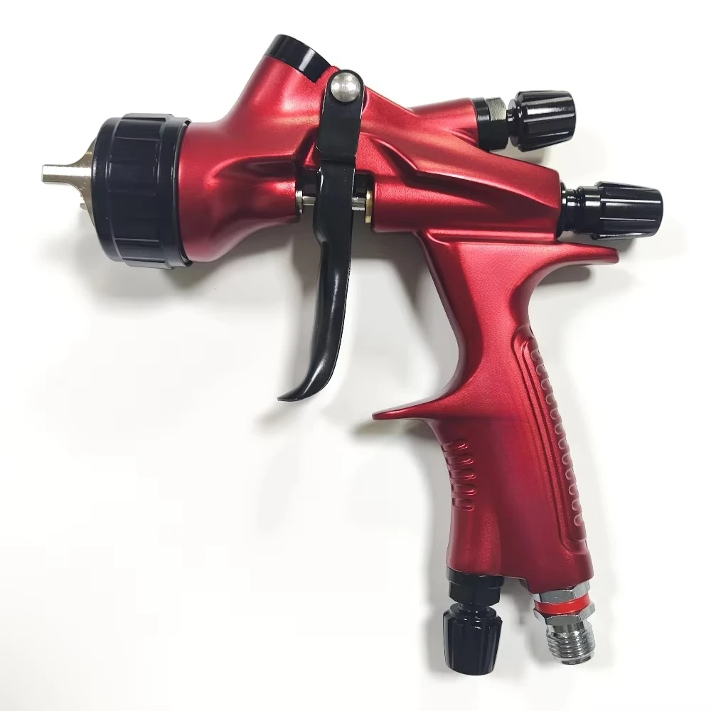 DeVidiss HVLP NGT Pro TE20 Lite Pneumatic Spray Gun Kit Industrial Grade 1.3mm Nozzle Automotive Painting Applications