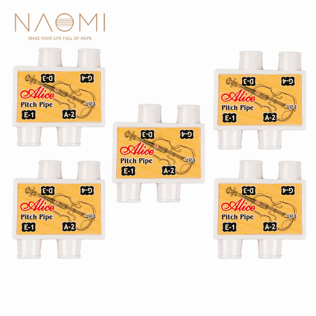 5pcs NAOMI Violin Tuner Pitch Pipe Alice A002AP VP4 Model 4 Tone E-A-D-G Violin Accessories Tuning Tools For Fiddle Adjustment