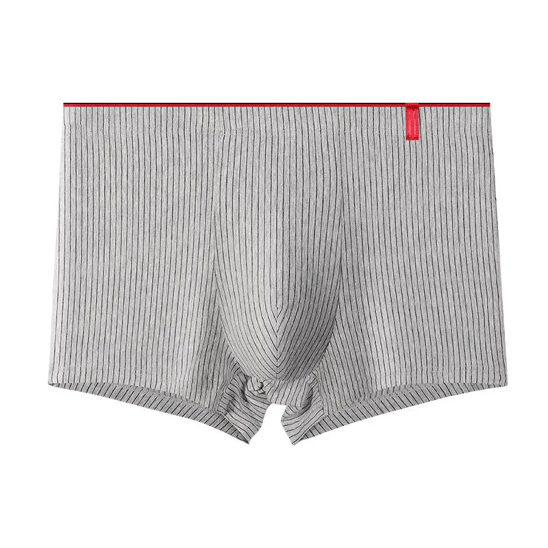 Roupa interior algodão boxer para homens, Cuecas curtas grandes, 100% algodão