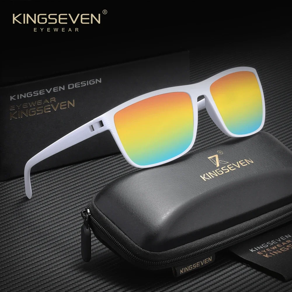 

Солнцезащитные очки KINGSEVEN с поляризацией, женские, в квадратной оправе, с линзами TAC, солнцезащитные очки для мужчин, очки для путешествий, UV400