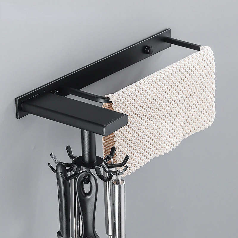 

360° Utensil Holder Hanger Hook with Rotatable Claws top and Wall Mounted Kitchen Cooker Hook