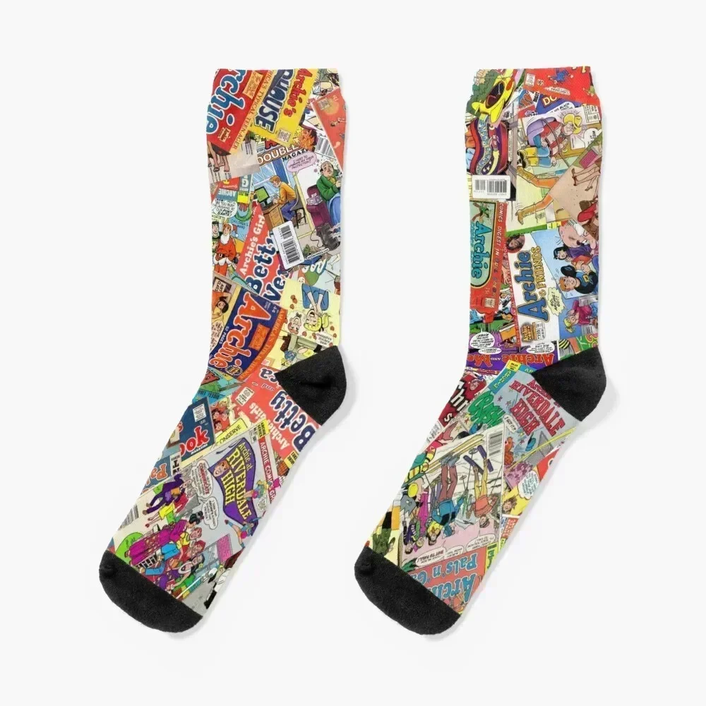 

Archie Comics Socks bright garter hockey snow crazy Socks Men's Women's
