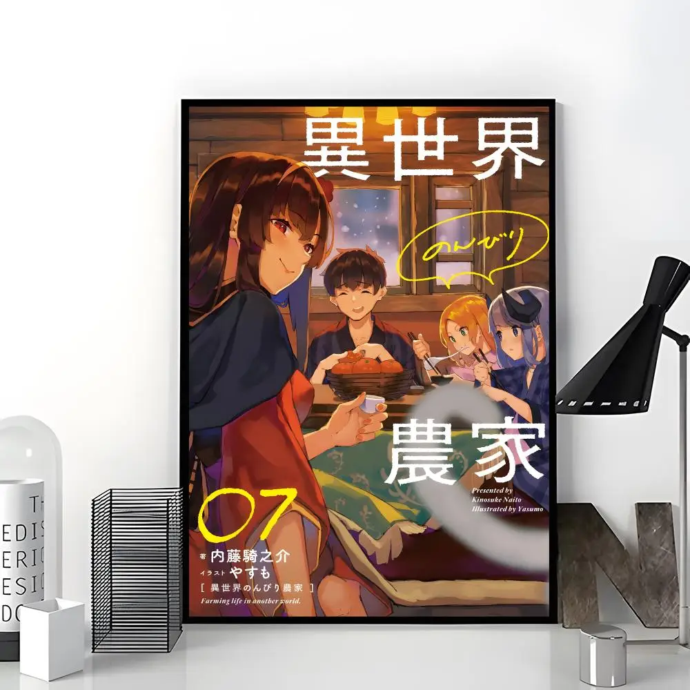 Farming Anime F-farming Life in Another World Poster Trendy Aesthetic Wall Art Poster for Dorm Room Bedroom Decor