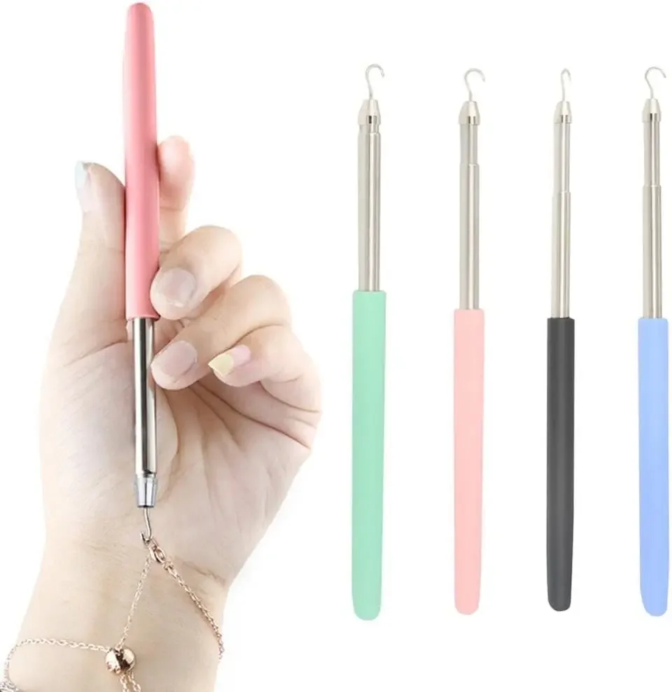 1PC Jewelry Fastener Helper Hook, Bracelet Necklace Watch Strap Clasp Wearing Aid Tool