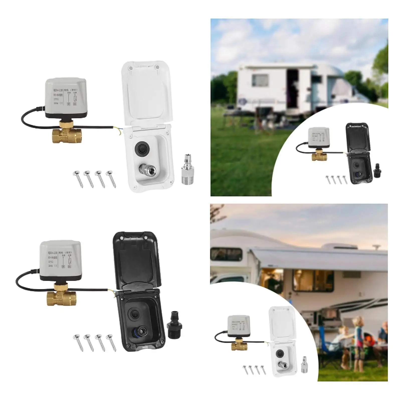 

RV City Water Inlet, RV Water Fill Replacement with Switch, Quick Connector