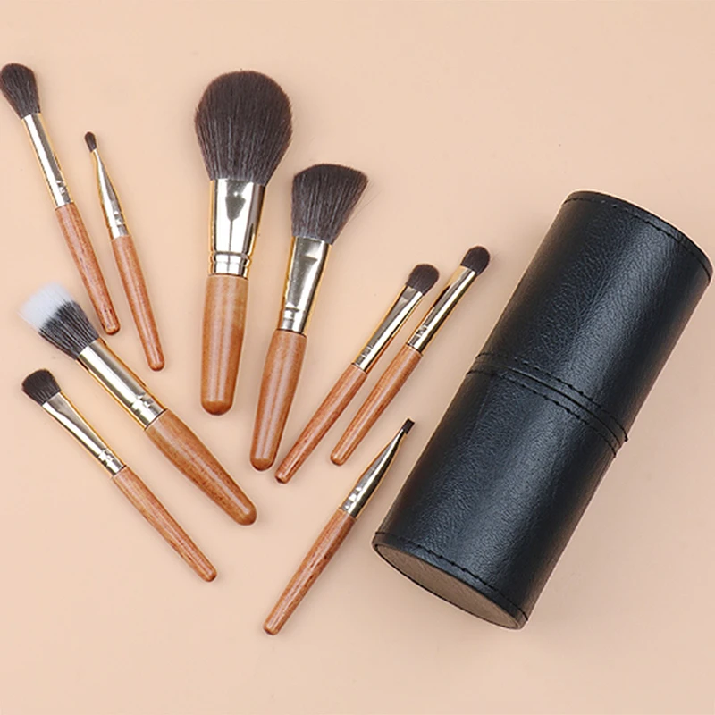 1Pcs Portable Makeup Brush Holder Travel Makeup Brush Case Makeup Brush Storage Bucket With Lid(Only A Case)