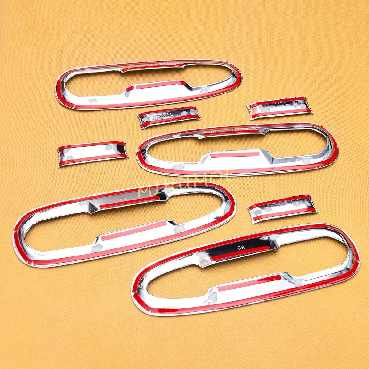 لتويوتا سيينا 2021 2022 2023 2024 2025 كروم مقبض الباب الخارجي المحيطي حامي الزخارف #6