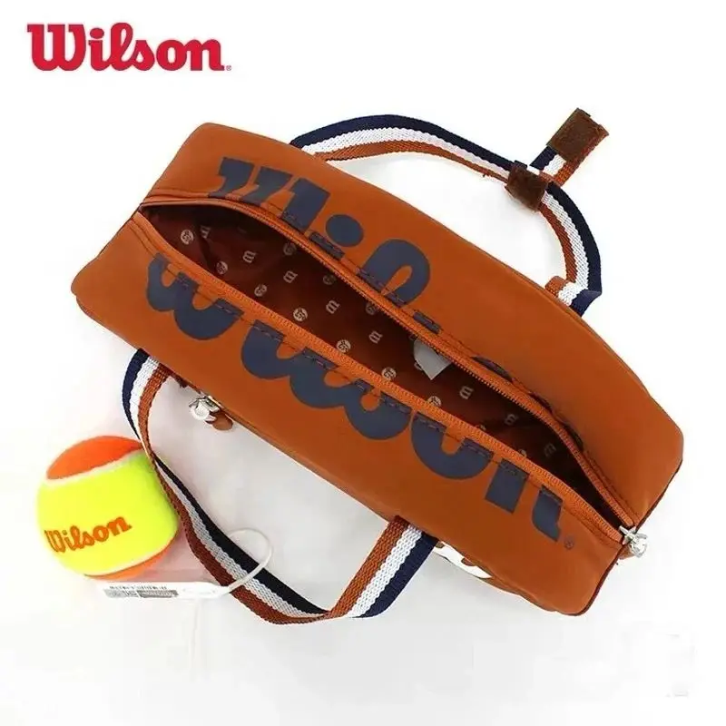 Wilson Tennisschlägertasche, kleine Handtasche, französisches offenes Co-Branded-Modell, Tenniszubehörtasche, Mini-Reisetasche, Schlägersport