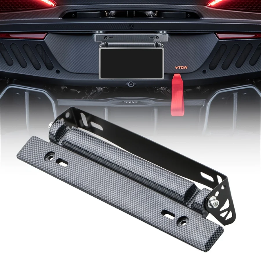 

License Plate Bracket Trailer Offroad License Plate Holder Universal 180° Angle Adjustable License Registration Plate Tag Holder