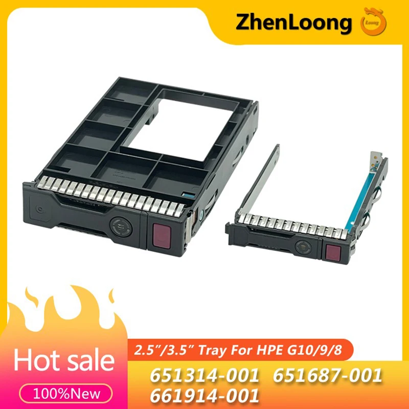 Neu 651687 -001 661914 -001 651314 -001 2,5" SFF 3,5" LFF SAS SATA HDD Tray Caddy für HP Gen8 Gen9 Gen10 DL380p DL360p