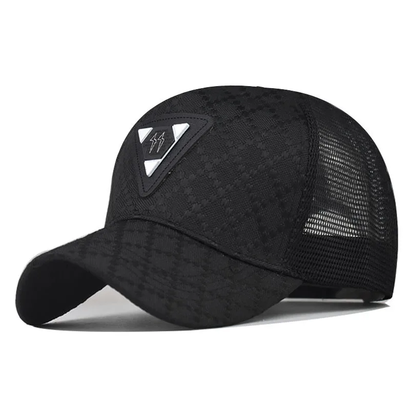 

New Outdoor Trendy Lightning Baseball For Men And Women Plaid Trucker Hat Fashionable Hat