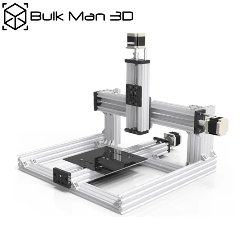 20% off BulkMan 3D 3 osi C-Beam CNC zestaw mechaniczny na biurko DIY zestaw ze szkieletem do grawerowania z silniki krokowe 1.26N.m Nema23