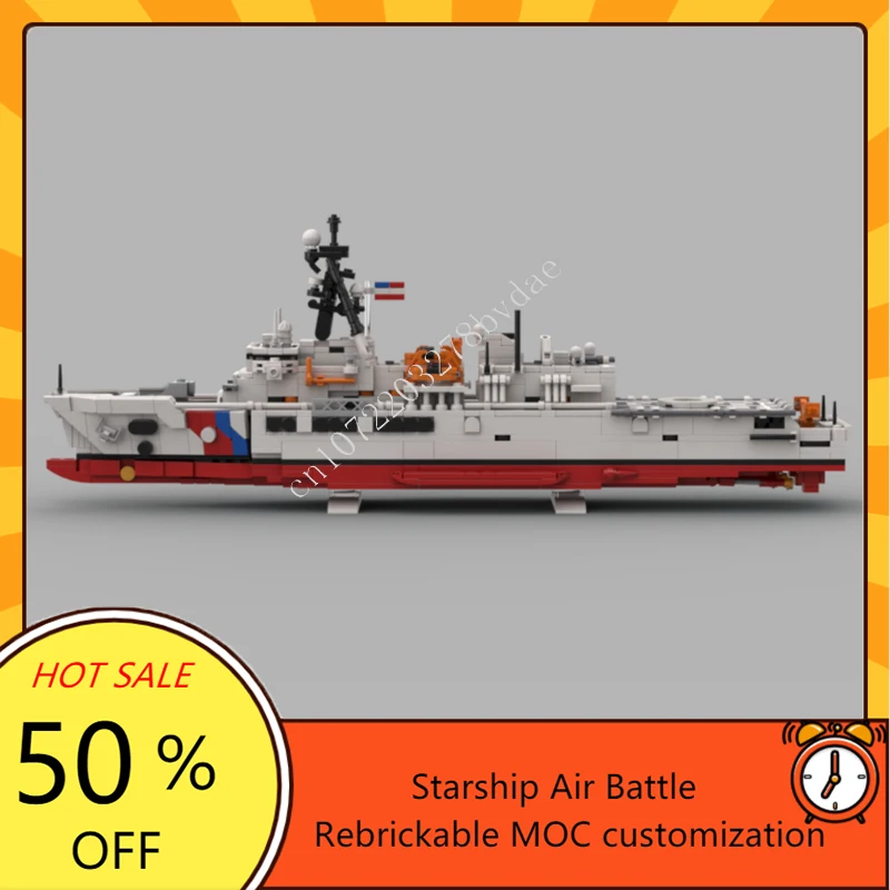 

1081PCS MOC USCGC Argus (WMSM-915) Puzzles Warship Set Assembly Creative Puzzle Birthday Christmas Gifts Toys for Kids Ages