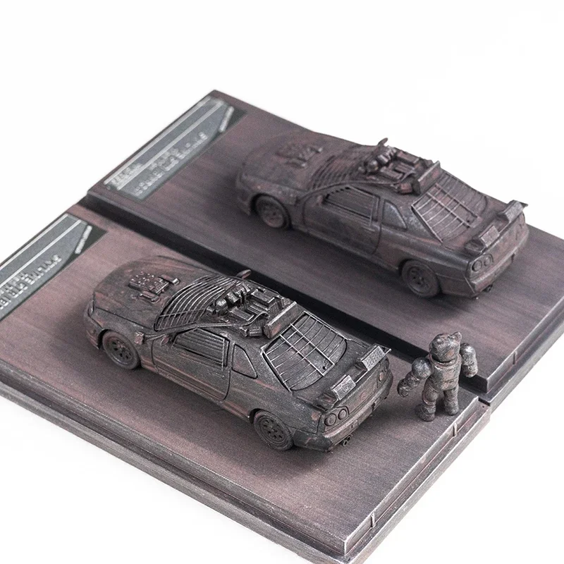 SW 1/64 Nissan GTR (BNR34) Mad Max Apocalypse Edition Legering Speelgoed Motorvoertuig Diecast Metaal Model