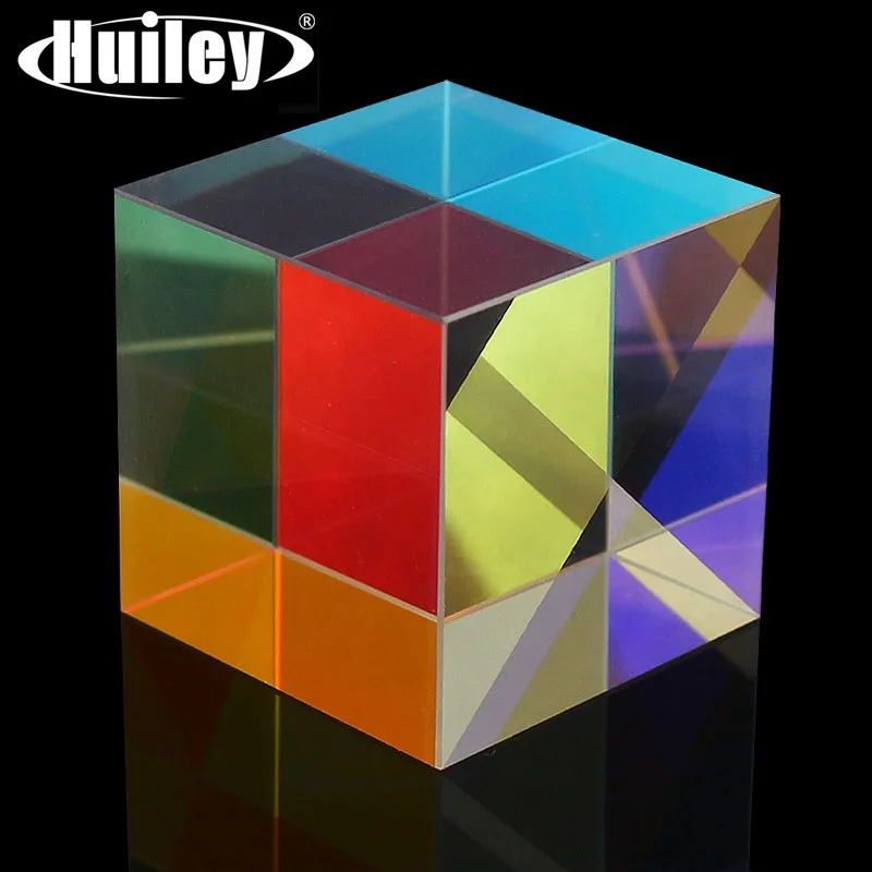 X-cube-Divisor combinado de prisma RGB, decoración de prisma dicroico cruzado, herramientas de enseñanza de física, fotografía, investigación,