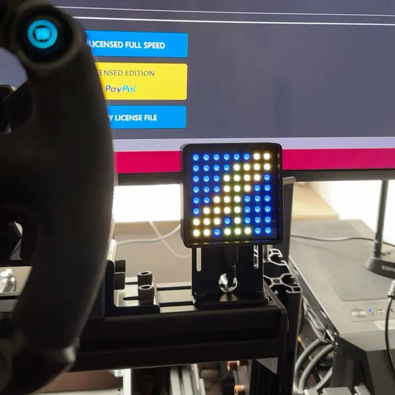 Panel de Instrumentos para Juegos de Carreras de PC, con Luz de Señalización, Indicador de Marcha, Compatible con Logitech G29, G27, Thrustmaster T300, SIMAGIC, MOZA y FANATEC
