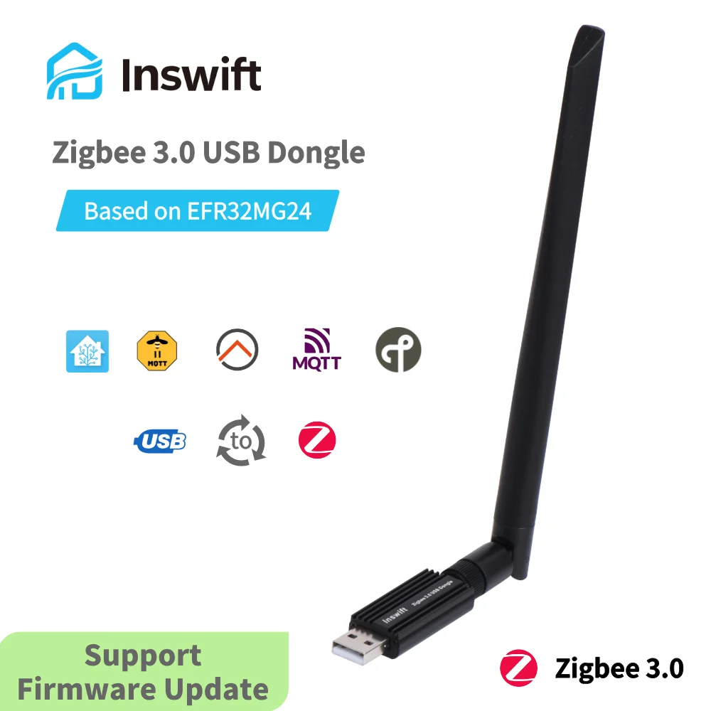 Inswift ZBM-MG24 Zigbee 3.0 USB dongle Smallest USB Adapter Works