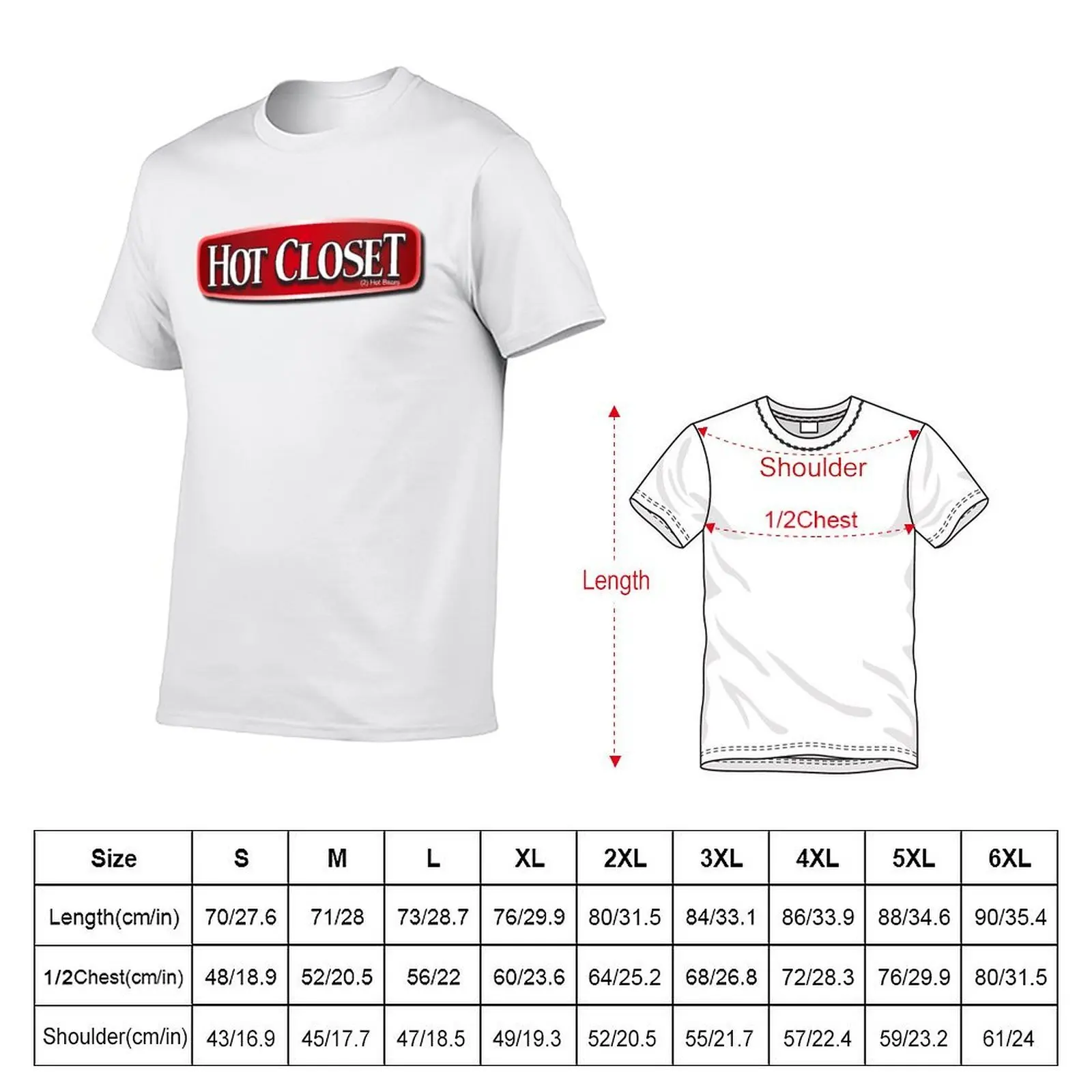 Hot Closet T-Shirt t shirts designer men t shirt cotton 100% T-Shirt